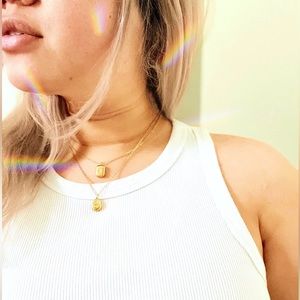 14k gold pendant diamond symbol 💎 chain necklace